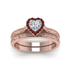 Load image into Gallery viewer, hand-engraved-heart-shaped-halo-diamond-wedding-ring-set-with-ruby-in-rose-gold-FD8588HTGRUDRANGLE5-NL-RG_9801b3d2-6d4c-43e4-b76a-317a3f645d0e?v=1757665338