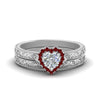 Load image into Gallery viewer, hand-engraved-heart-shaped-halo-diamond-wedding-ring-set-with-ruby-in-white-gold-FD8588HTGRUDR-NL-WG_4807a0d7-740d-41eb-ae0b-3995f2749e14?v=1757665338