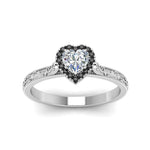 Load image into Gallery viewer, hand-engraved-heart-shaped-halo-engagement-ring-with-black-diamond-in-white-gold-FD8588HTRGBLACKANGLE5-NL-WG?v=1757588349
