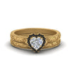 Load image into Gallery viewer, hand-engraved-heart-shaped-halo-wedding-ring-set-with-black-diamond-in-yellow-gold-FD8588HTGBLACK-NL-YG_8e997cd2-791d-4b31-8dfa-7fe2a3e6d14e?v=1757665338