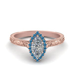 Load image into Gallery viewer, hand-engraved-marquise-cut-halo-diamond-engagement-ring-with-blue-topaz-in-rose-gold-FD8588MQRGICBLTO-NL-RG_438799ab-26c9-47d9-86e1-a692a81a4fba?v=1757588520
