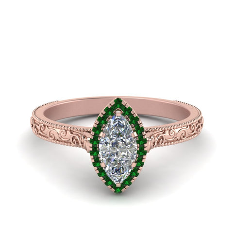 hand-engraved-marquise-cut-halo-diamond-engagement-ring-with-emerald-in-rose-gold-FD8588MQRGEMGR-NL-RG?v=1757588367
