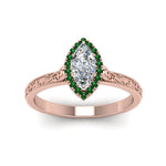 Load image into Gallery viewer, hand-engraved-marquise-cut-halo-diamond-engagement-ring-with-emerald-in-rose-gold-FD8588MQRGEMGRANGLE5-NL-RG_59bf6bb7-24aa-4480-a15c-03e8856a33e3?v=1757588520
