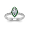Load image into Gallery viewer, hand-engraved-marquise-cut-halo-diamond-engagement-ring-with-emerald-in-white-gold-FD8588MQRGEMGRANGLE5-NL-WG_157da3a8-e638-4a12-9016-2702ce3eb518?v=1757588520