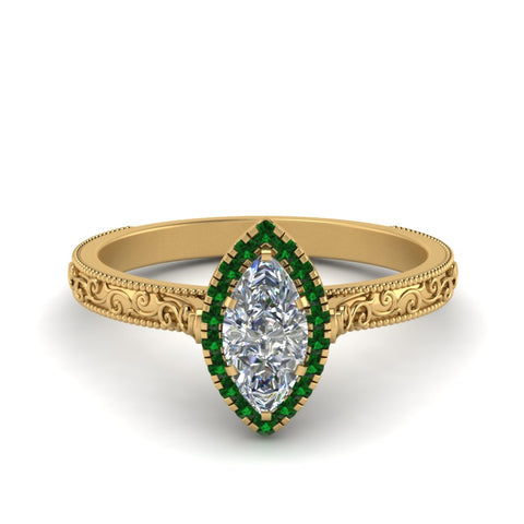 hand-engraved-marquise-cut-halo-diamond-engagement-ring-with-emerald-in-yellow-gold-FD8588MQRGEMGR-NL-YG?v=1757588366