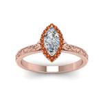Load image into Gallery viewer, hand-engraved-marquise-cut-halo-diamond-engagement-ring-with-orange-sapphire-in-rose-gold-FD8588MQRGSAORANGLE5-NL-RG_4b930b58-0cf8-4aa2-8a43-61fe5a2e7992?v=1757588519
