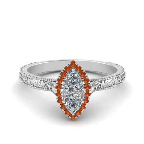 hand-engraved-marquise-cut-halo-diamond-engagement-ring-with-orange-sapphire-in-white-gold-FD8588MQRGSAOR-NL-WG?v=1757588366