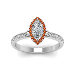 Load image into Gallery viewer, hand-engraved-marquise-cut-halo-diamond-engagement-ring-with-orange-sapphire-in-white-gold-FD8588MQRGSAORANGLE5-NL-WG_558193b7-f539-41d4-b845-44c6122bf57b?v=1757588520
