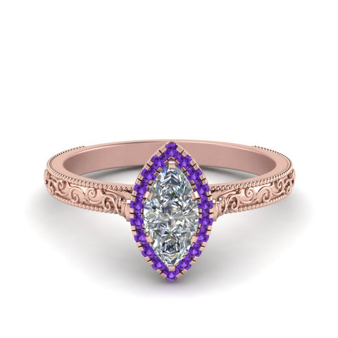 hand-engraved-marquise-cut-halo-diamond-engagement-ring-with-purple-topaz-in-rose-gold-FD8588MQRGVITO-NL-RG?v=1757588367