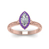 Load image into Gallery viewer, hand-engraved-marquise-cut-halo-diamond-engagement-ring-with-purple-topaz-in-rose-gold-FD8588MQRGVITOANGLE5-NL-RG_7ee670d8-57f8-462f-bb98-3af274cc9386?v=1757588520