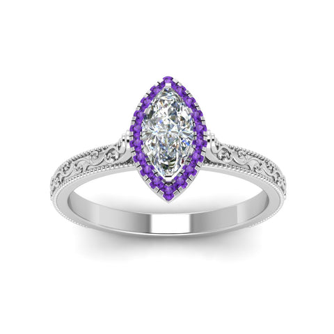 hand-engraved-marquise-cut-halo-diamond-engagement-ring-with-purple-topaz-in-white-gold-FD8588MQRGVITOANGLE5-NL-WG?v=1757588367
