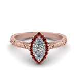 Load image into Gallery viewer, hand-engraved-marquise-cut-halo-diamond-engagement-ring-with-ruby-in-rose-gold-FD8588MQRGRUDR-NL-RG_04ced9df-f083-4d61-8662-3cf4de7a4ff8?v=1757588520
