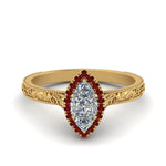 Load image into Gallery viewer, hand-engraved-marquise-cut-halo-diamond-engagement-ring-with-ruby-in-yellow-gold-FD8588MQRGRUDR-NL-YG_43ba78ee-59ca-4bb5-b0d0-3b8a8a2e0ce5?v=1757588520
