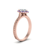 Load image into Gallery viewer, hand-engraved-marquise-cut-halo-diamond-engagement-ring-with-sapphire-in-rose-gold-FD8588MQRGSABLANGLE2-NL-RG_304cb0f6-e7fe-40da-bb99-92665c2052f5?v=1757588520
