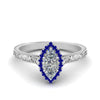 Load image into Gallery viewer, hand-engraved-marquise-cut-halo-diamond-engagement-ring-with-sapphire-in-white-gold-FD8588MQRGSABL-NL-WG_e81d17cf-151e-4d13-86c7-1cef4d53f71c?v=1757588519