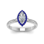 Load image into Gallery viewer, hand-engraved-marquise-cut-halo-diamond-engagement-ring-with-sapphire-in-white-gold-FD8588MQRGSABLANGLE5-NL-WG_55f64028-2213-4b08-a2cd-a64417087a3b?v=1757588520
