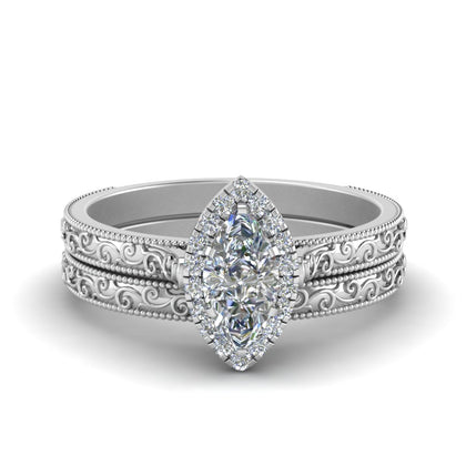 hand-engraved-marquise-cut-halo-diamond-wedding-ring-set-in-white-gold-FD8588MQ-NL-WG?v=1757665205