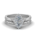 Load image into Gallery viewer, hand-engraved-marquise-cut-halo-diamond-wedding-ring-set-in-white-gold-FD8588MQ-NL-WG_98ea1cbe-42a0-421f-8c58-e46116ae72bd?v=1757665350
