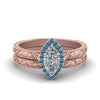 Load image into Gallery viewer, hand-engraved-marquise-cut-halo-diamond-wedding-ring-set-with-blue-topaz-in-rose-gold-FD8588MQGICBLTO-NL-RG_fe5d5227-9c0a-4482-b1ad-06ebdcdfae0f?v=1757665350