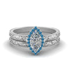 Load image into Gallery viewer, hand-engraved-marquise-cut-halo-diamond-wedding-ring-set-with-blue-topaz-in-white-gold-FD8588MQGICBLTO-NL-WG_91a818c5-915f-4a29-83f4-c5178154a454?v=1757665350