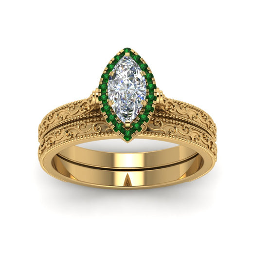 hand-engraved-marquise-cut-halo-diamond-wedding-ring-set-with-emerald-in-yellow-gold-FD8588MQGEMGRANGLE5-NL-YG_fb25fc69-3946-49b2-82af-e50d1ac37c1f?v=1757665350