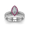 Load image into Gallery viewer, hand-engraved-marquise-cut-halo-diamond-wedding-ring-set-with-pink-sapphire-in-white-gold-FD8588MQGSADRPIANGLE5-NL-WG_2db0b60c-2ef8-463e-ad61-75529b288597?v=1757665350