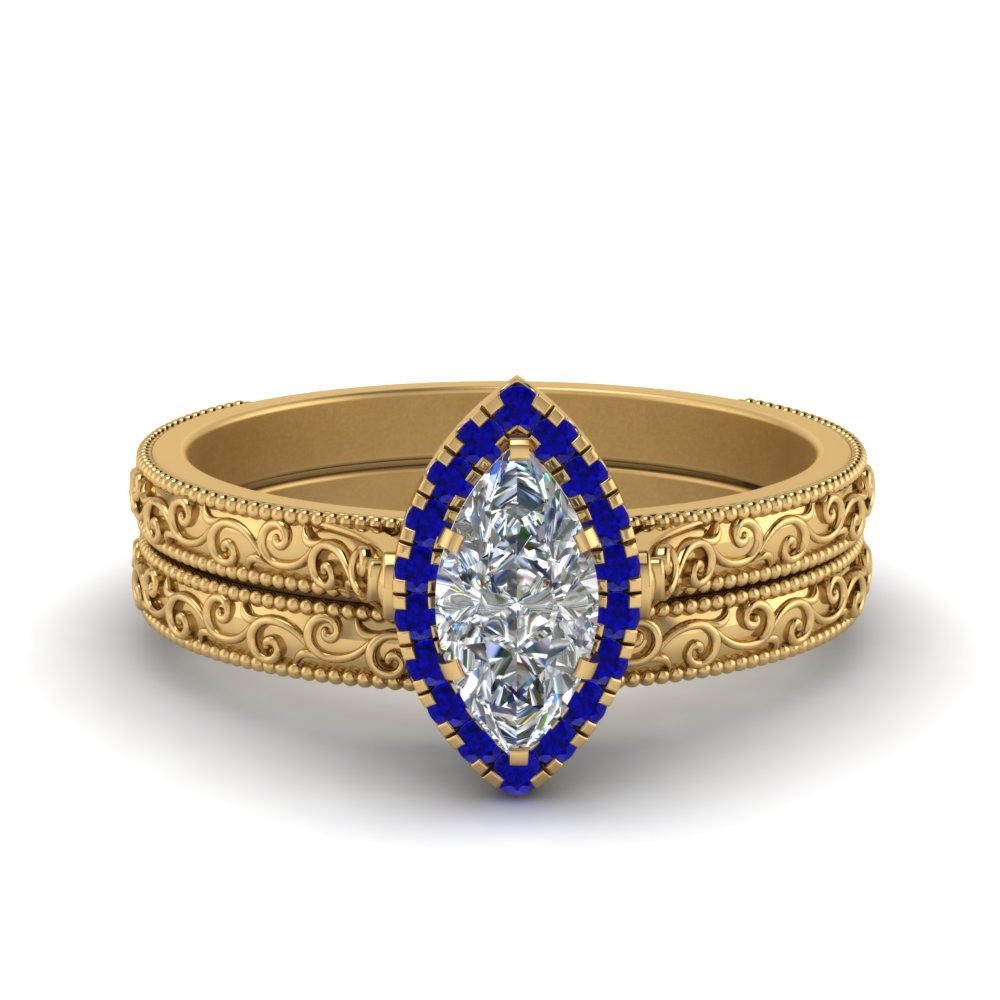 hand-engraved-marquise-cut-halo-diamond-wedding-ring-set-with-sapphire-in-yellow-gold-FD8588MQGSABL-NL-YG_905ec921-33f5-4e1b-b970-3bf6a6161dbc?v=1757665350