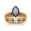 Load image into Gallery viewer, hand-engraved-marquise-cut-halo-diamond-wedding-ring-set-with-sapphire-in-yellow-gold-FD8588MQGSABLANGLE5-NL-YG_cb0a41b4-ac98-43ab-bbf3-07ae13af620c?v=1757665350