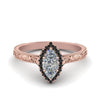 Load image into Gallery viewer, hand-engraved-marquise-cut-halo-engagement-ring-with-black-diamond-in-rose-gold-FD8588MQRGBLACK-NL-RG_f4ba8d62-6505-47ab-a8b7-e1761c727401?v=1757588520