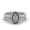 Load image into Gallery viewer, hand-engraved-marquise-cut-halo-wedding-ring-set-with-black-diamond-in-white-gold-FD8588MQGBLACK-NL-WG_d9be4423-a8ea-4cb7-ba7d-a9f7528dfb2e?v=1757665350