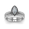 Load image into Gallery viewer, hand-engraved-marquise-cut-halo-wedding-ring-set-with-black-diamond-in-white-gold-FD8588MQGBLACKANGLE5-NL-WG_e8f856c3-0cc9-4a63-8fab-1ba4f44e5d59?v=1757665350