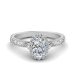 Load image into Gallery viewer, hand-engraved-oval-shaped-halo-diamond-engagement-ring-in-white-gold-FD8588OVR-NL-WG?v=1757588385