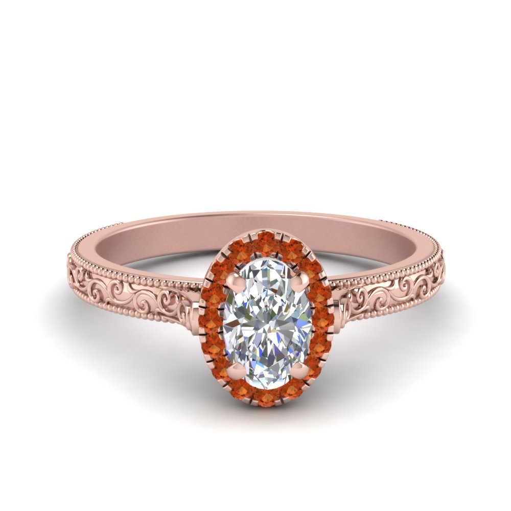 hand-engraved-oval-shaped-halo-diamond-engagement-ring-with-orange-sapphire-in-rose-gold-FD8588OVRGSAOR-NL-RG_058bcecb-57a5-465a-b546-96e48382543b?v=1757588532