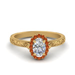 Load image into Gallery viewer, hand-engraved-oval-shaped-halo-diamond-engagement-ring-with-orange-sapphire-in-yellow-gold-FD8588OVRGSAOR-NL-YG_abf3ee73-ae6f-451d-850d-1ead423a0ace?v=1757588531
