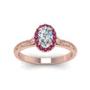 Load image into Gallery viewer, hand-engraved-oval-shaped-halo-diamond-engagement-ring-with-pink-sapphire-in-rose-gold-FD8588OVRGSADRPIANGLE5-NL-RG_01c0b294-1b07-4b12-90d2-2363bc484a69?v=1757588531