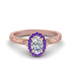 Load image into Gallery viewer, hand-engraved-oval-shaped-halo-diamond-engagement-ring-with-purple-topaz-in-rose-gold-FD8588OVRGVITO-NL-RG_45d063c2-911a-45a8-9ad0-c17db9bb7ecb?v=1757588532