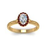 Load image into Gallery viewer, hand-engraved-oval-shaped-halo-diamond-engagement-ring-with-ruby-in-yellow-gold-FD8588OVRGRUDRANGLE5-NL-YG_167258a8-6f3b-405a-986a-81d062ef2a80?v=1757588531
