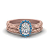 Load image into Gallery viewer, hand-engraved-oval-shaped-halo-diamond-wedding-ring-set-with-blue-topaz-in-rose-gold-FD8588OVGICBLTO-NL-RG_344ea385-9389-42cc-9636-3cc9d56d9db1?v=1757665361