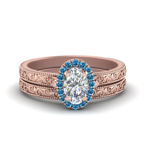 hand-engraved-oval-shaped-halo-diamond-wedding-ring-set-with-blue-topaz-in-rose-gold-FD8588OVGICBLTO-NL-RG?v=1757665222