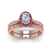 Load image into Gallery viewer, hand-engraved-oval-shaped-halo-diamond-wedding-ring-set-with-pink-sapphire-in-rose-gold-FD8588OVGSADRPIANGLE5-NL-RG_68b68c19-5670-42f4-9d19-5d9d90c971c7?v=1757665361