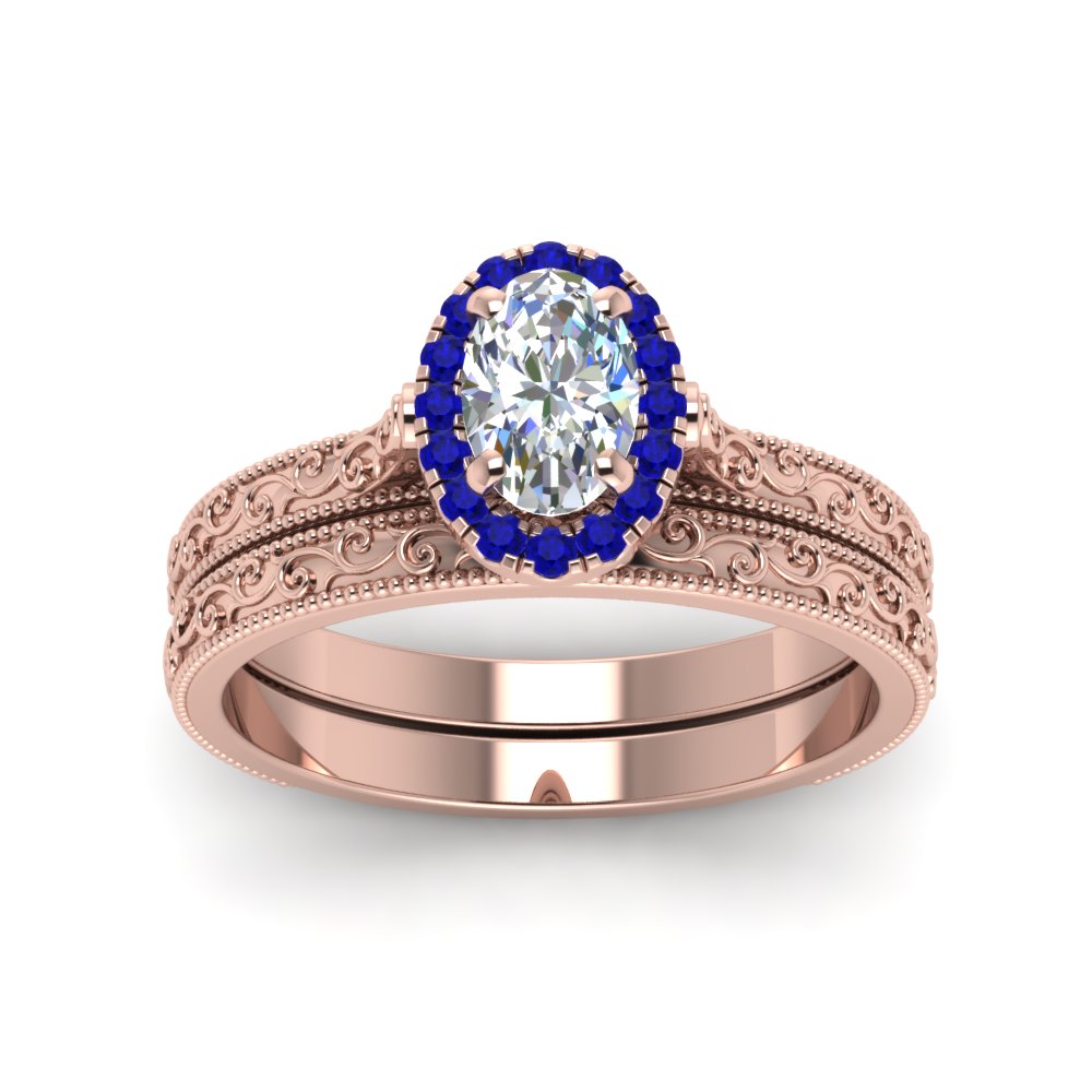 hand-engraved-oval-shaped-halo-diamond-wedding-ring-set-with-sapphire-in-rose-gold-FD8588OVGSABLANGLE5-NL-RG_1574c64f-ca73-4315-94c8-a126eb2ceaf0?v=1757665361