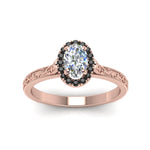 Load image into Gallery viewer, hand-engraved-oval-shaped-halo-engagement-ring-with-black-diamond-in-rose-gold-FD8588OVRGBLACKANGLE5-NL-RG_bfae867a-8cec-4db6-b07b-0c1e1e8aeaa6?v=1757588531
