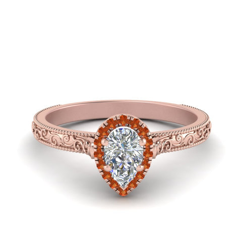 hand-engraved-pear-shaped-halo-diamond-engagement-ring-with-orange-sapphire-in-rose-gold-FD8588PERGSAOR-NL-RG?v=1757588412