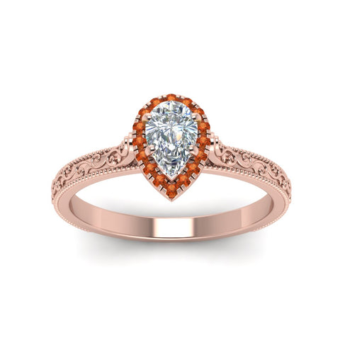 hand-engraved-pear-shaped-halo-diamond-engagement-ring-with-orange-sapphire-in-rose-gold-FD8588PERGSAORANGLE5-NL-RG?v=1757588414