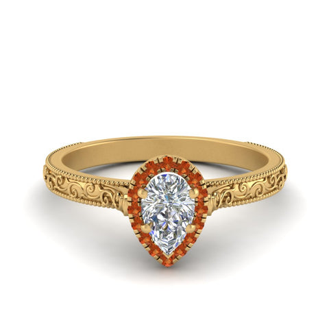 hand-engraved-pear-shaped-halo-diamond-engagement-ring-with-orange-sapphire-in-yellow-gold-FD8588PERGSAOR-NL-YG?v=1757588408