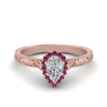 Load image into Gallery viewer, hand-engraved-pear-shaped-halo-diamond-engagement-ring-with-pink-sapphire-in-rose-gold-FD8588PERGSADRPI-NL-RG_c449d885-084a-43c7-be86-c3b218aafab2?v=1757588543
