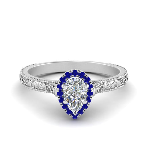hand-engraved-pear-shaped-halo-diamond-engagement-ring-with-sapphire-in-white-gold-FD8588PERGSABL-NL-WG?v=1757588417