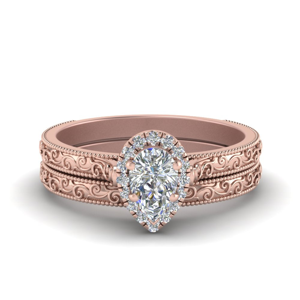 hand-engraved-pear-shaped-halo-diamond-wedding-ring-set-in-rose-gold-FD8588PE-NL-RG?v=1757665239