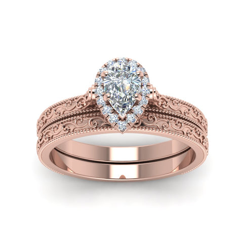 hand-engraved-pear-shaped-halo-diamond-wedding-ring-set-in-rose-gold-FD8588PEANGLE5-NL-RG?v=1757665372