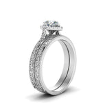 Load image into Gallery viewer, hand-engraved-pear-shaped-halo-diamond-wedding-ring-set-in-white-gold-FD8588PEANGLE2-NL-WG?v=1757665239
